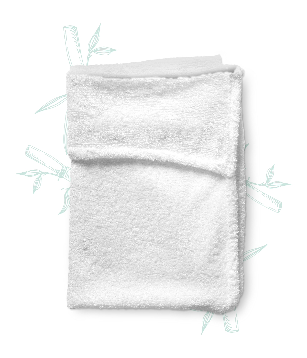 Ultra-absorbent anti-frizz bamboo fiber hair towel