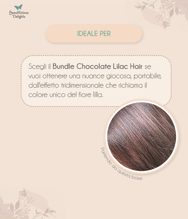 Tonalità Chocolate Lilac Hair Bundle