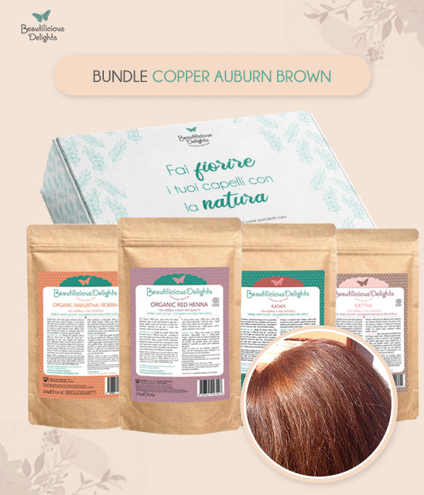 Tonalità Copper Auburn Brown