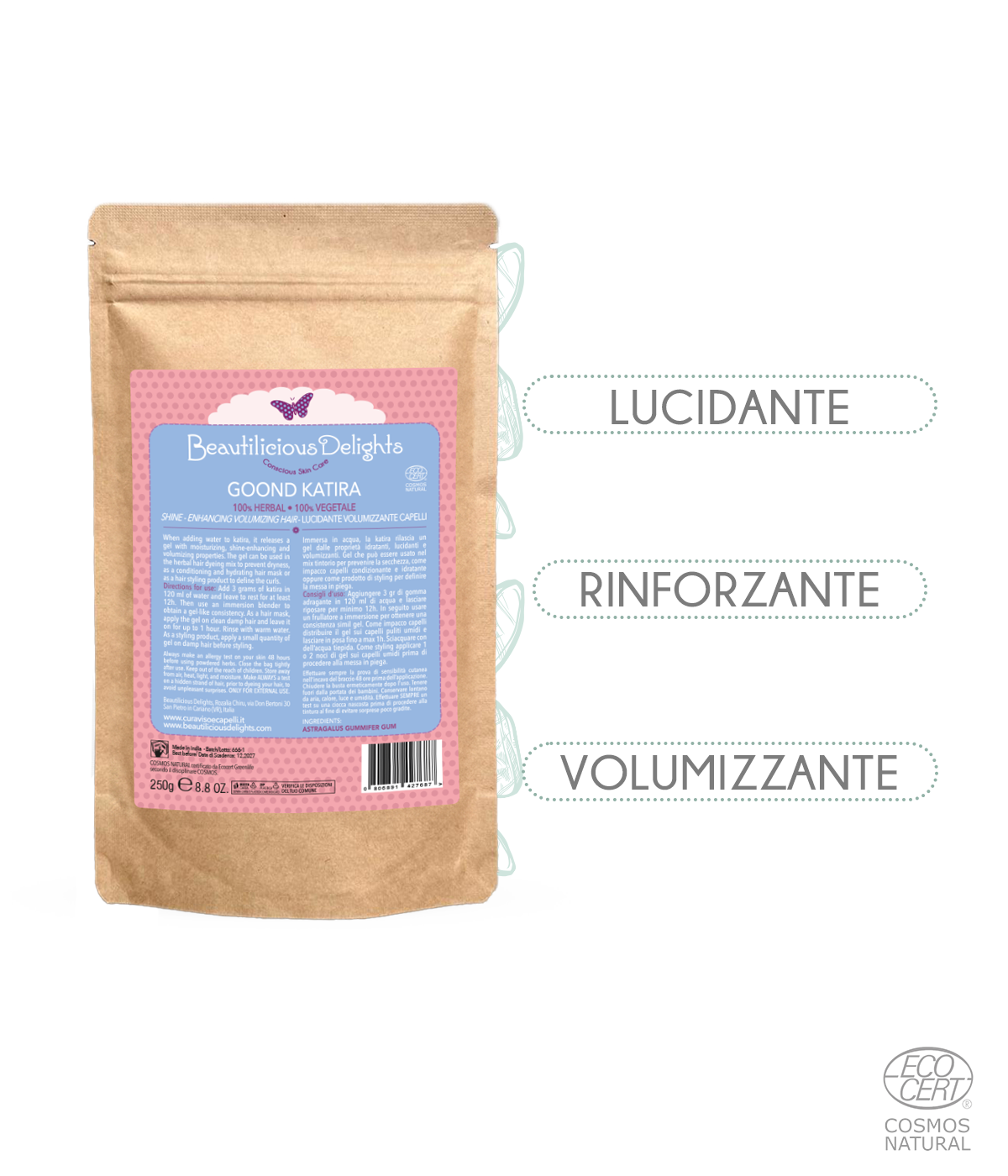 Goond Katira - Volumizing Hair Shine Cosmos Natural