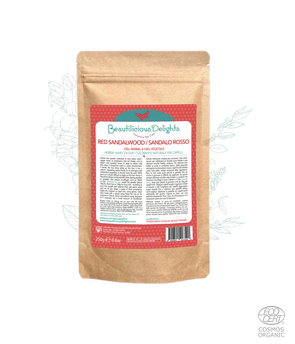 Sandalo Rosso - Riflessante Naturale Toni Ginger o Rosso Freddo