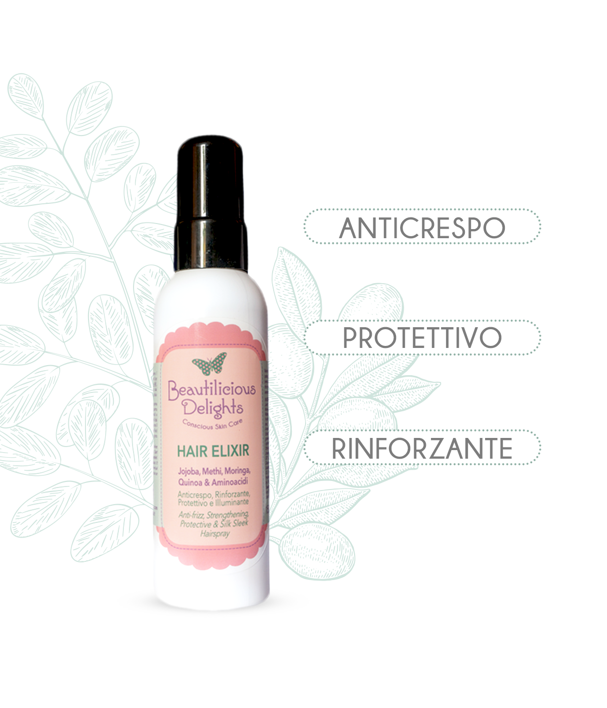 Spray Protettivo Rinforzante Capelli Fragili e Secchi - Hair Elixir