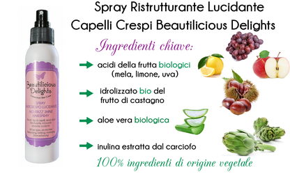 Spray Ristrutturante Lucidante Capelli Crespi - Beautilicious Delights 