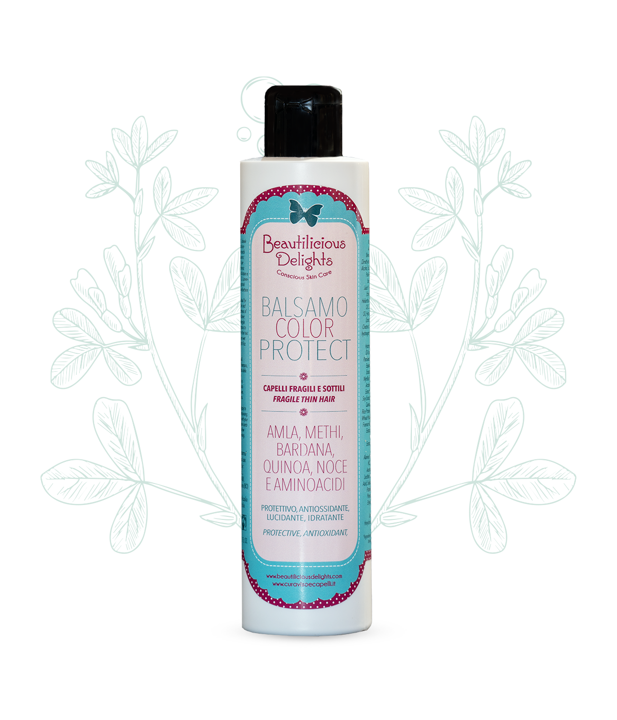 COLOR PROTECT Fine Hair Conditioner with Methi, Horsetail, Chestnut and Aminoacids