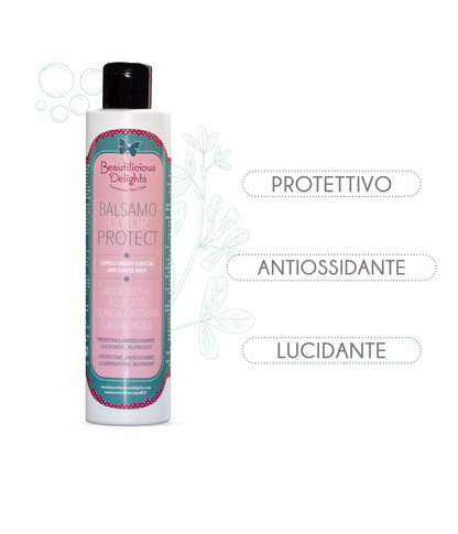 Balsamo COLOR PROTECT Capelli Grossi all'Equiseto, Castagna e Aminoacidi