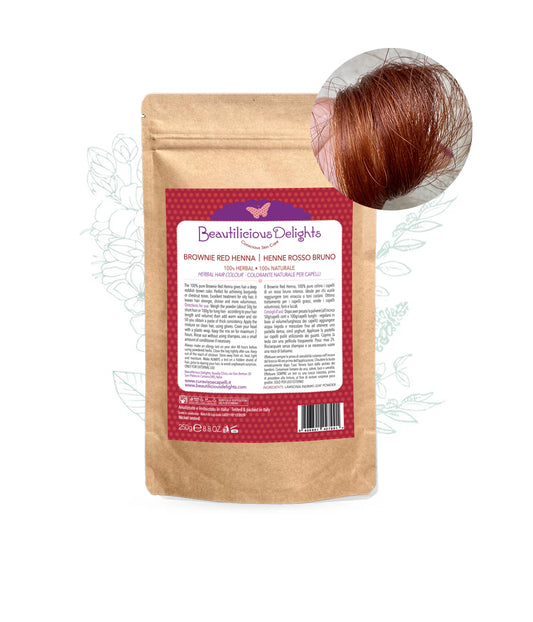 Henné Rosso Bruno Brownie Yemen (Lawsonia Inermis) Tinta Naturale Capelli