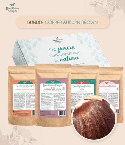 Tonalità Copper Auburn Brown