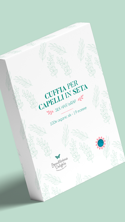 Cuffia per Capelli in Seta BIO certificata GOTS