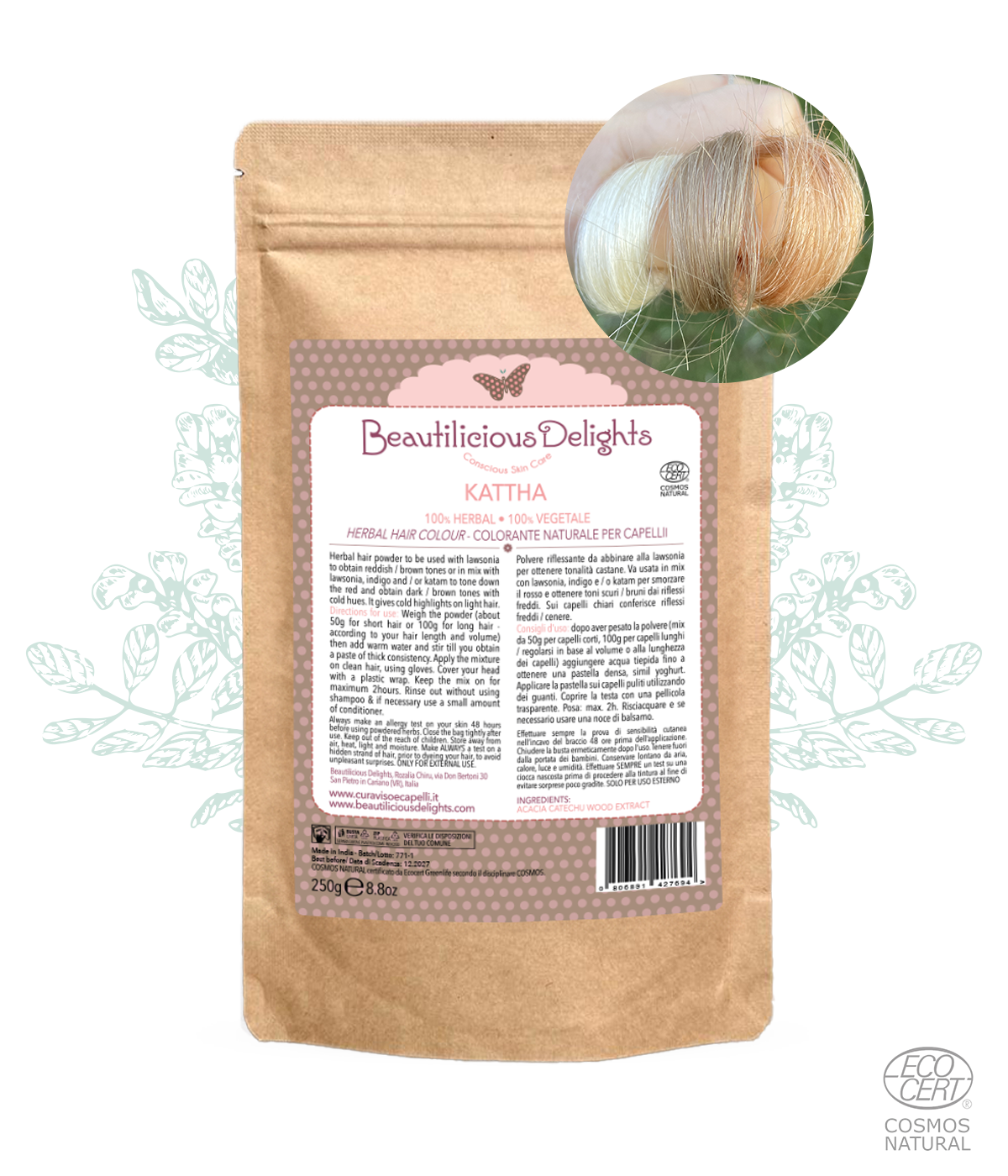 Kattha - Cinnamon Ash or Bruni Cinnamon Ash Natural Reflector Cosmos Natural