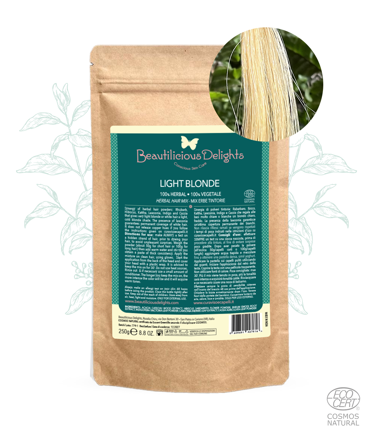 Light Blonde - Cosmos Natural Herbal Dye Mix