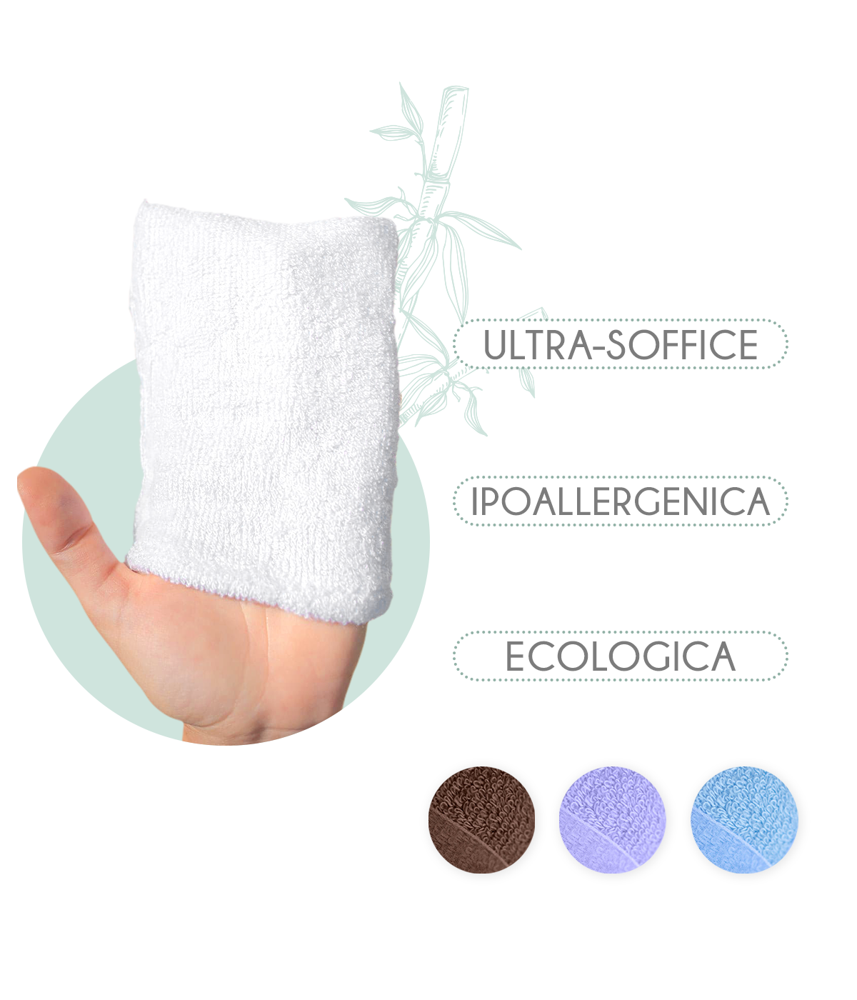 Reusable Bamboo Fiber Face Makeup Remover Knob