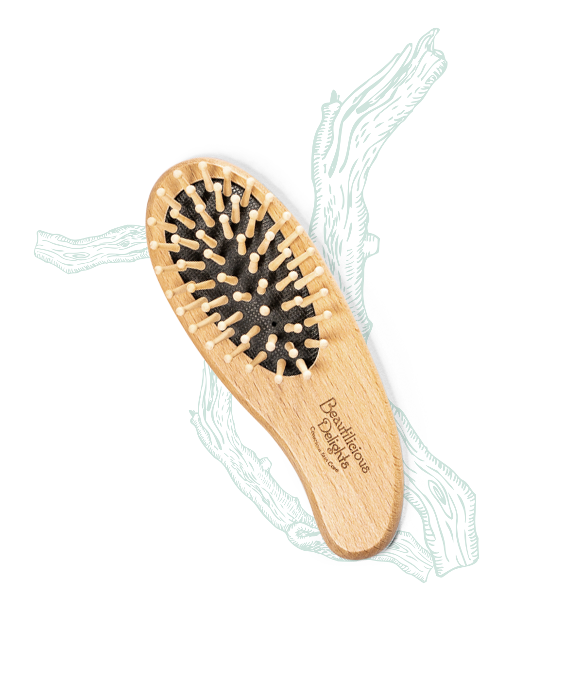 "The Cuddle" - Beech wood Hair Brush with massaging action
