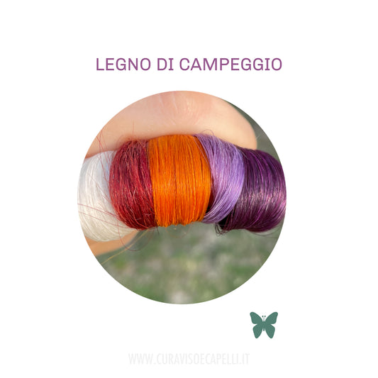 Camping Wood - Natural Purple or Amber Hair Reflector