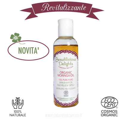 Olio di Moringa Bio - Rivitalizzante Pelle & Capelli Cosmos Organic - Beautilicious Delights 