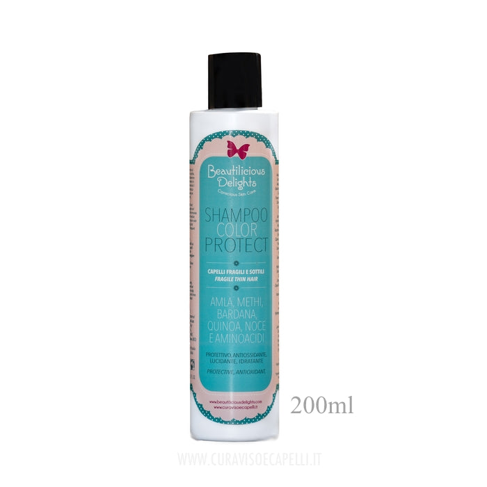 Shampoo COLOR PROTECT per Capelli Fini all'Amla, Noce Aminoacidi