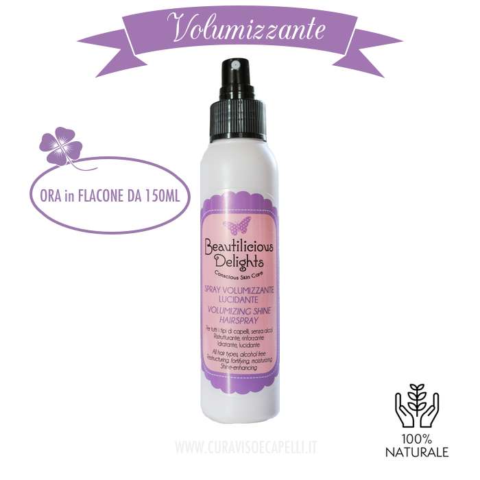 Spray Volumizzante Lucidante Capelli Fini - Beautilicious Delights 