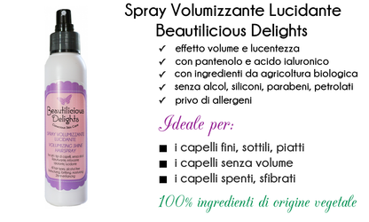 Spray Volumizzante Lucidante Capelli Fini - Beautilicious Delights 